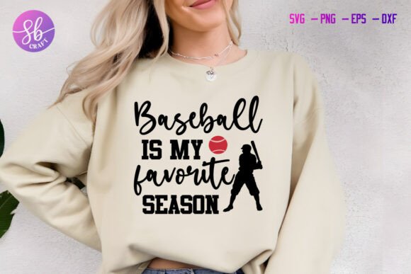 Baseball is My Favourite Season: A Versatile Graphic Design Asset for Crafts and Graphics