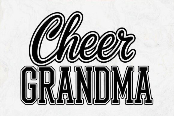Cheer Grandma, Cheer Coach SVG: A Playful Graphic Design Asset for Crafts and Local Branding