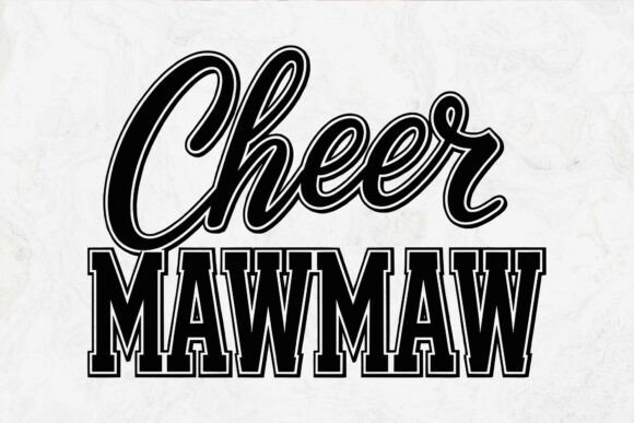 Cheer Mawmaw Svg & Cheer Coach Graphics for Crafts and Marketing Campaigns
