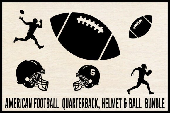 Football QB, Helmet Ball Bundle Graphics and Crafts Review