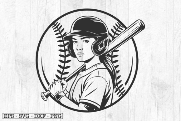 Girls Softball SVG for Crafts: A Versatile Graphic Design Asset