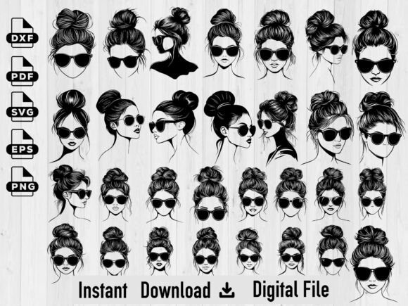 Messy Bun SVG Bundle for Crafts and Graphics: A Designer’s Review