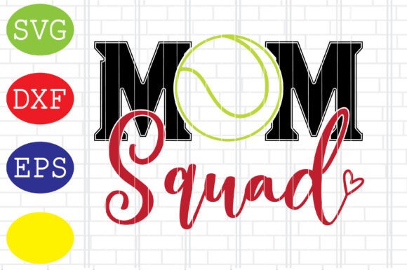 Mom Squad Tennis Svg: A Versatile Graphic for Crafts and Merch