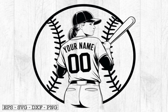 Personalized Name SVG File for Softball: A Versatile Graphic Design Asset