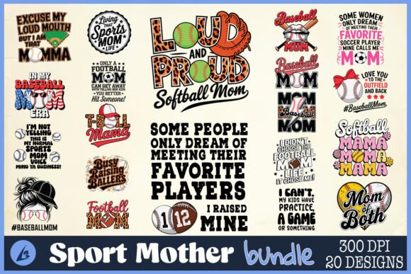 Sport Mother SVG Bundle: A Versatile Graphics Kit for Creative Entrepreneurs